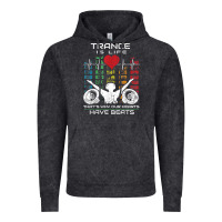Vintage Black trance music retro vintage dj gift t shirt Vintage Hoodie - linhVisuals