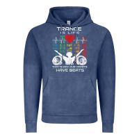 Vintage Denim trance music retro vintage dj gift t shirt Vintage Hoodie - linhVisuals