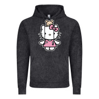Vintage Black kitty Vintage Hoodie - linhVisuals