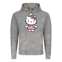 Cloud Rock kitty Vintage Hoodie - linhVisuals