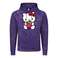 Cloud Purple kitty Vintage Hoodie - linhVisuals