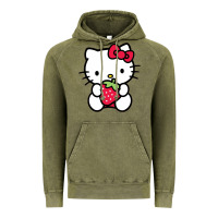 Vintage Olive kitty Vintage Hoodie - linhVisuals
