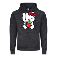 Vintage Black kitty Vintage Hoodie - linhVisuals