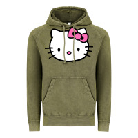 Vintage Olive kitty Vintage Hoodie - linhVisuals