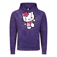Cloud Purple kitty Vintage Hoodie - linhVisuals