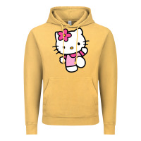Vintage Mustard kitty Vintage Hoodie - linhVisuals