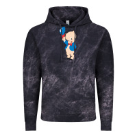 Cloud Black porky pig Vintage Hoodie - linhVisuals