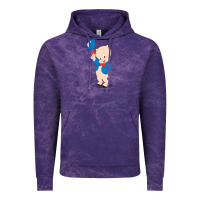 Cloud Purple porky pig Vintage Hoodie - linhVisuals