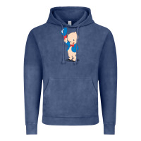 Vintage Denim porky pig Vintage Hoodie - linhVisuals
