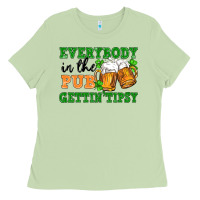 Matcha everybody in the pub gettin tipsy Ladies Tee - FaDigitalArtStudio