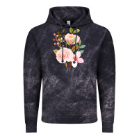 Cloud Black Bouquet Floral Vintage Hoodie - linhVisuals