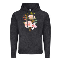 Vintage Black Bouquet Floral Vintage Hoodie - linhVisuals