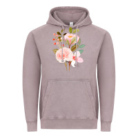 Vintage Zinc Bouquet Floral Vintage Hoodie - linhVisuals