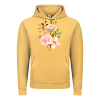 Vintage Mustard Bouquet Floral Vintage Hoodie - linhVisuals