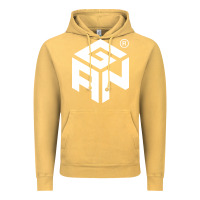Vintage Mustard Gancube Vintage Hoodie - linhVisuals