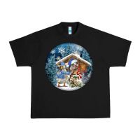 Black Winter Farm Animals Urban Heavy Tee - FaDigitalArtStudio