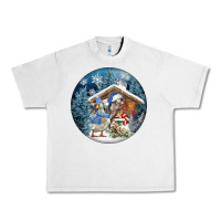 Lunar Rock Winter Farm Animals Urban Heavy Tee - FaDigitalArtStudio