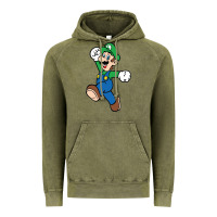 Vintage Olive luigi Vintage Hoodie - linhVisuals