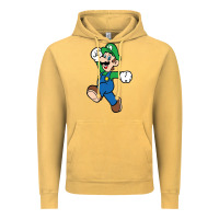 Vintage Mustard luigi Vintage Hoodie - linhVisuals