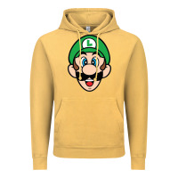 Vintage Mustard luigi Vintage Hoodie - linhVisuals