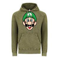 Vintage Olive luigi Vintage Hoodie - linhVisuals