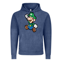 Vintage Denim paper luigi Vintage Hoodie - linhVisuals