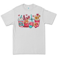 Dove Grey valentines day coffee cups (1) Premium Tee - OliviaCreatesArt