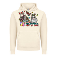 Vintage Artic Bunny mama Vintage Hoodie - CowhideDigitalArt