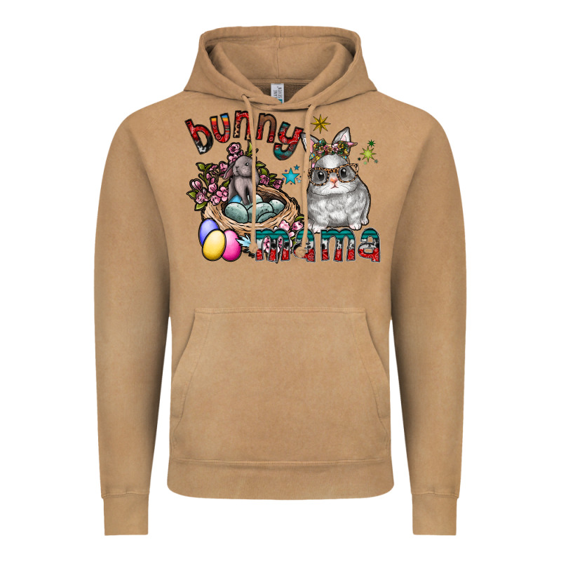 Bunny Mama Vintage Hoodie by CowhideDigitalArt | Teevron