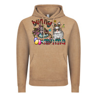 Vintage Coffee Bunny mama Vintage Hoodie - CowhideDigitalArt