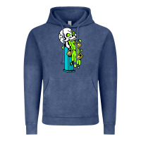 Vintage Denim skull pez Vintage Hoodie - linhVisuals