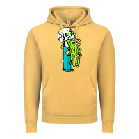 Vintage Mustard skull pez Vintage Hoodie - linhVisuals