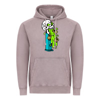 Vintage Zinc skull pez Vintage Hoodie - linhVisuals