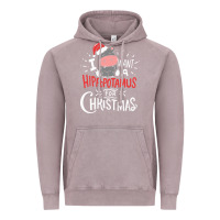 Vintage Zinc i want hippopotamus for christmas hippo xmas gift Vintage Hoodie - linhVisuals