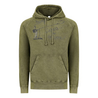Vintage Olive george lassos the moon   its a wonderful life Vintage Hoodie - linhVisuals