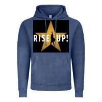 Vintage Denim rise up! hamilt musical broadway Vintage Hoodie - linhVisuals