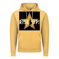 Vintage Mustard rise up! hamilt musical broadway Vintage Hoodie - linhVisuals