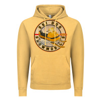 Vintage Mustard ski doo vintage snowmobiles Vintage Hoodie - linhVisuals