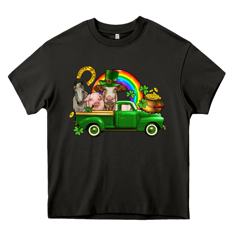 St. Patrick's Day Farm Animals Heavy Core Tee by CowGirlArtShop | Teevron