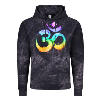 Womens Om Symbol   Psy Trance Goa Yoga Meditation Buddhism Buddhist V Vintage Hoodie | Teevron