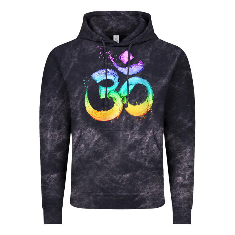 Womens Om Symbol   Psy Trance Goa Yoga Meditation Buddhism Buddhist V Vintage Hoodie by linhVisuals | Teevron
