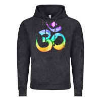 Vintage Black womens om symbol   psy trance goa yoga meditation buddhism buddhist v Vintage Hoodie - linhVisuals