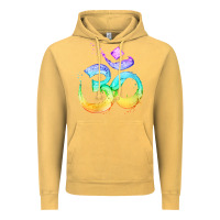 Vintage Mustard womens om symbol   psy trance goa yoga meditation buddhism buddhist v Vintage Hoodie - linhVisuals