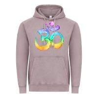 Vintage Zinc womens om symbol   psy trance goa yoga meditation buddhism buddhist v Vintage Hoodie - linhVisuals