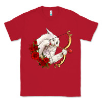 Red cupid cat Classic Tee - OliviaCreatesArt