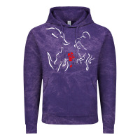 Cloud Purple beauty the beast love Vintage Hoodie - linhVisuals