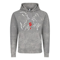 Cloud Rock beauty the beast love Vintage Hoodie - linhVisuals