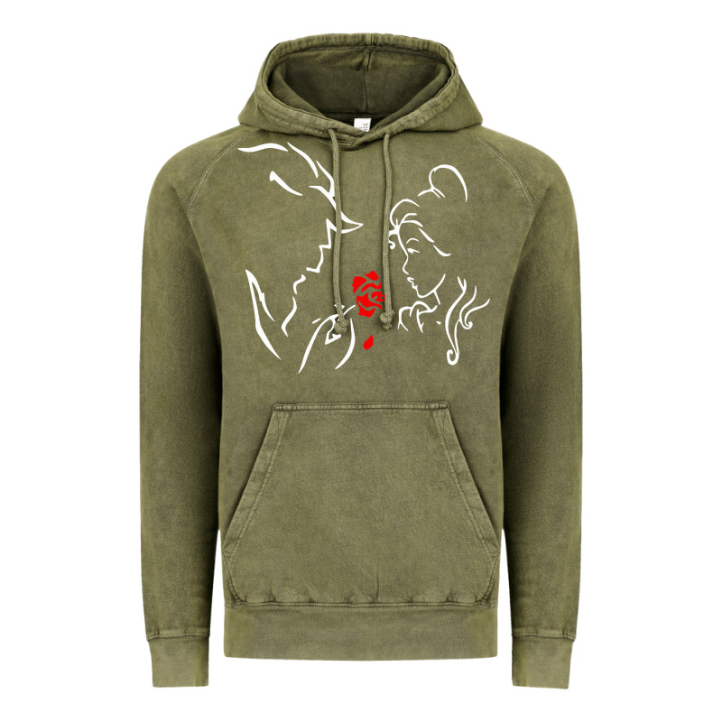 Beauty The Beast Love Vintage Hoodie by linhVisuals | Teevron