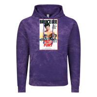 Cloud Purple fist of fury by bruce Vintage Hoodie - linhVisuals