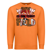 Carrot my heart is on that field baseball Premium Sweatshirt - RanaPortraitStore